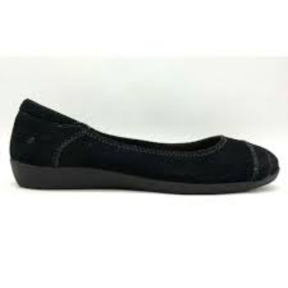 Taos Kayla Top Stitched Suede Flats - Suede - 8 - Picture 1 of 11